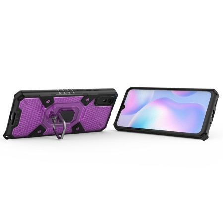 Husa pentru Xiaomi Redmi 9A / Redmi 9AT - Techsuit Honeycomb Armor - Rose-Violet