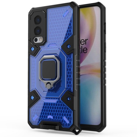 Husa pentru OnePlus Nord 2 5G - Techsuit Honeycomb Armor - Blue