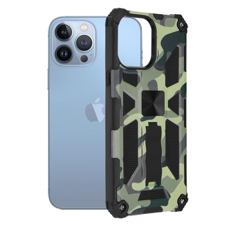 Husa pentru iPhone 13 Pro Max - Techsuit Blazor Series - Camo Lime