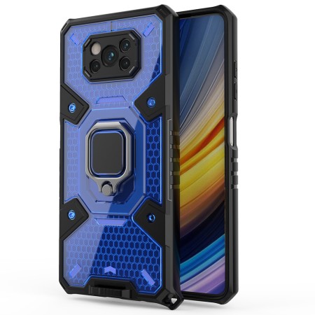 Husa pentru Xiaomi Poco X3 / Poco X3 NFC / Poco X3 Pro - Techsuit Honeycomb Armor - Blue