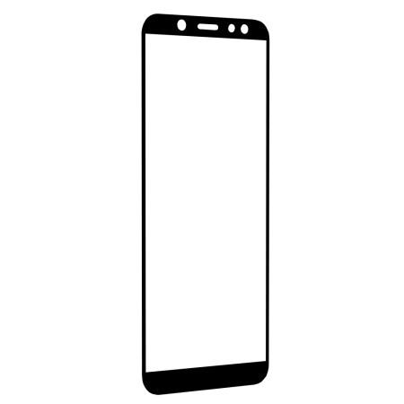 Folie pentru Samsung Galaxy A6 2018 - Techsuit 111D Full Cover / Full Glue Glass - Black