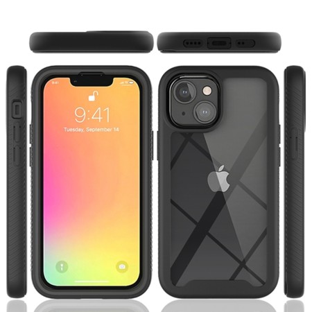 Husa pentru iPhone 13 + Folie - Techsuit Defense360 Pro - Black