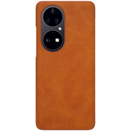 Husa pentru Huawei P50 Pro - Nillkin QIN Leather Case - Brown