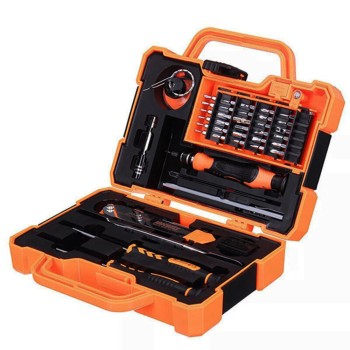 Trusa Surubelnite cu Accesorii 45in1 - Jakemy Antic-Drop Electronic (JM-8139) - Orange