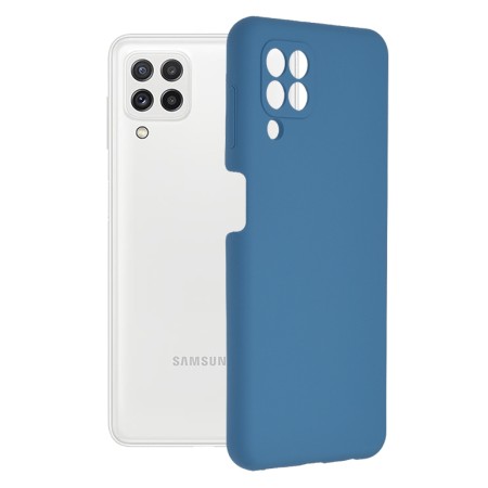 Husa pentru Samsung Galaxy A22 4G / M22 4G - Techsuit Soft Edge Silicone - Denim Blue