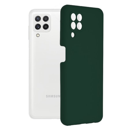 Husa pentru Samsung Galaxy A22 4G / M22 4G - Techsuit Soft Edge Silicone - Dark Green