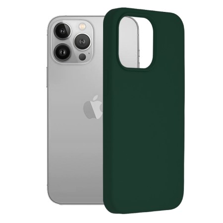 Husa pentru iPhone 13 Pro - Techsuit Soft Edge Silicone - Dark Green