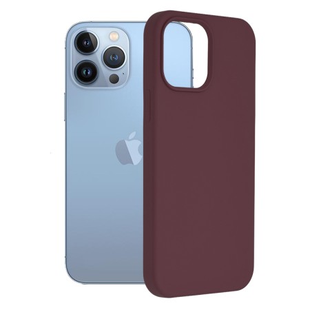 Husa pentru iPhone 13 Pro Max - Techsuit Soft Edge Silicone - Plum Violet