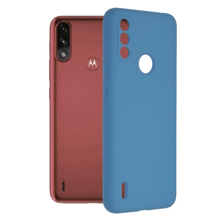 Husa pentru Motorola Moto E7 Power / Moto E7i Power - Techsuit Soft Edge Silicone - Denim Blue