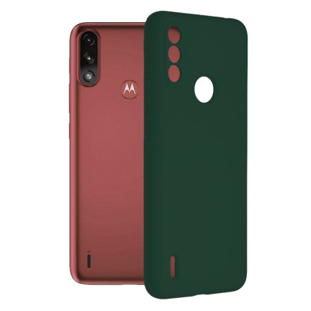 Husa pentru Motorola Moto E7 Power / Moto E7i Power - Techsuit Soft Edge Silicone - Dark Green