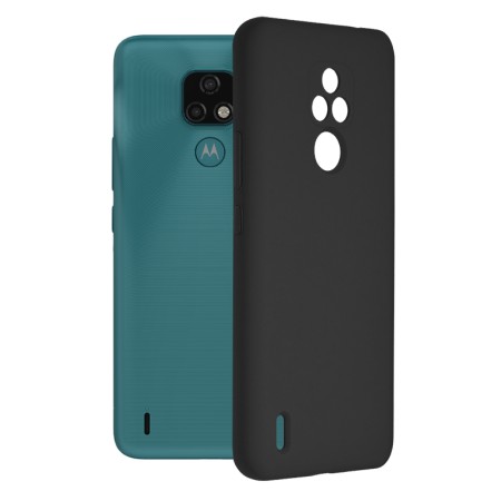 Husa pentru Motorola Moto E7 - Techsuit Soft Edge Silicone - Black