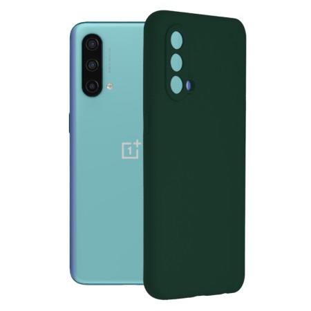 Husa pentru OnePlus Nord CE 5G - Techsuit Soft Edge Silicone - Dark Green