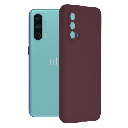 Husa pentru OnePlus Nord CE 5G - Techsuit Soft Edge Silicone - Plum Violet