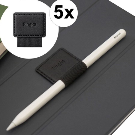 Suport Stylus Pen Autoadeziv (set 5) - Ringke - Black