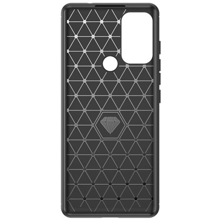 Husa pentru Motorola Moto G60S - Techsuit Carbon Silicone - Black