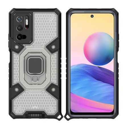 Husa pentru Xiaomi Redmi Note 10 5G / Poco M3 Pro 5G - Techsuit Honeycomb Armor - Black