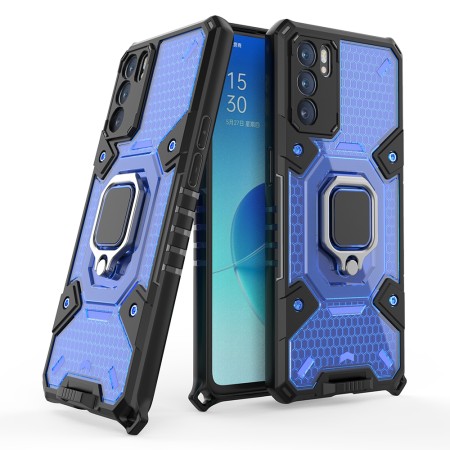 Husa pentru Oppo Reno6 5G - Techsuit Honeycomb Armor - Blue