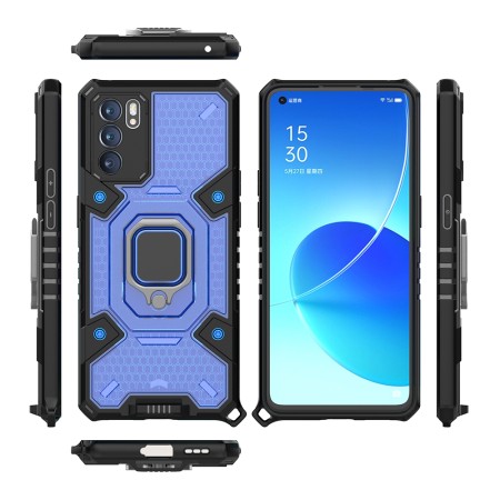 Husa pentru Oppo Reno6 5G - Techsuit Honeycomb Armor - Blue