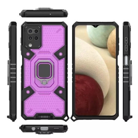 Husa pentru Samsung Galaxy F12 / M12 - Techsuit Honeycomb Armor - Rose-Violet