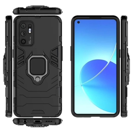 Husa pentru Oppo Reno6 5G - Techsuit Silicone Shield - Black