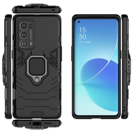 Husa pentru Oppo Reno6 Pro 5G (Snapdragon) - Techsuit Silicone Shield - Black