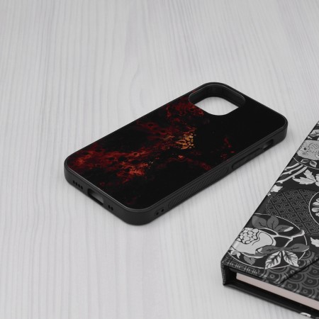 Husa pentru iPhone 13 mini - Techsuit Glaze Series - Red Nebula