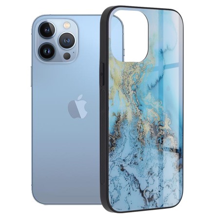 Husa pentru iPhone 13 Pro Max - Techsuit Glaze Series - Blue Ocean