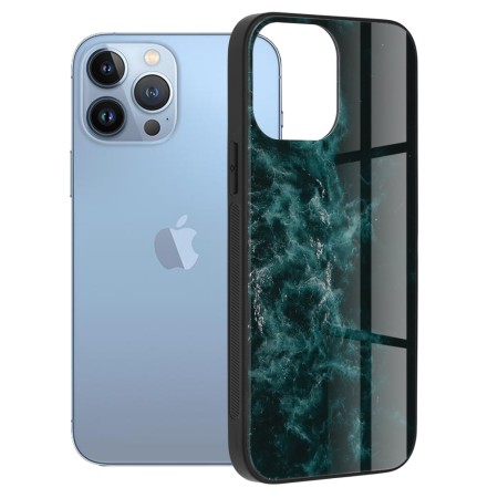 Husa pentru iPhone 13 Pro Max - Techsuit Glaze Series - Blue Nebula