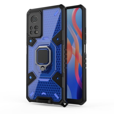 Husa pentru Xiaomi Poco M4 Pro 5G - Techsuit Honeycomb Armor - Blue