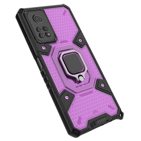 Husa pentru Xiaomi Poco M4 Pro 5G - Techsuit Honeycomb Armor - Rose-Violet