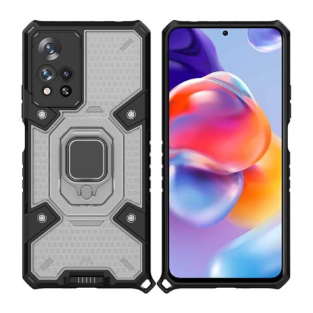 Husa pentru Xiaomi Redmi Note 11 Pro+ 5G - Techsuit Honeycomb Armor - Black