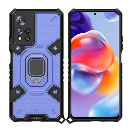 Husa pentru Xiaomi Redmi Note 11 Pro+ 5G - Techsuit Honeycomb Armor - Blue