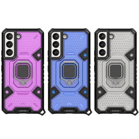 Husa pentru Samsung Galaxy S22 5G - Techsuit Honeycomb Armor - Rose-Violet