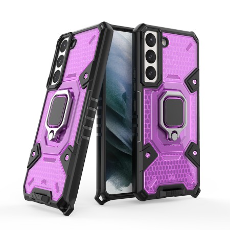 Husa pentru Samsung Galaxy S22 Plus 5G - Techsuit Honeycomb Armor - Rose-Violet