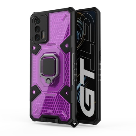 Husa pentru Realme GT 5G - Techsuit Honeycomb Armor - Rose -Violet