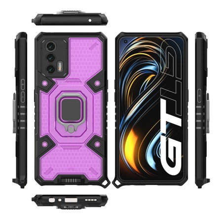 Husa pentru Realme GT 5G - Techsuit Honeycomb Armor - Rose -Violet