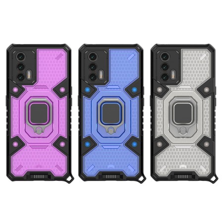 Husa pentru Realme GT 5G - Techsuit Honeycomb Armor - Rose -Violet