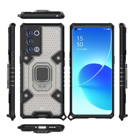 Husa pentru Oppo Reno6 Pro 5G (Snapdragon) - Techsuit Honeycomb Armor - Black