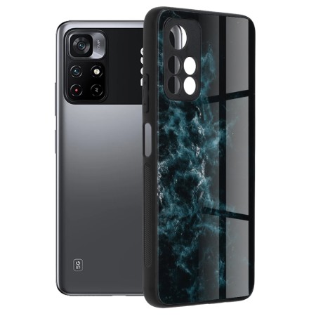 Husa pentru Xiaomi Poco M4 Pro - Techsuit Glaze Series - Blue Nebula