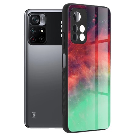 Husa pentru Xiaomi Poco M4 Pro 5G - Techsuit Glaze Series - Fiery Ocean