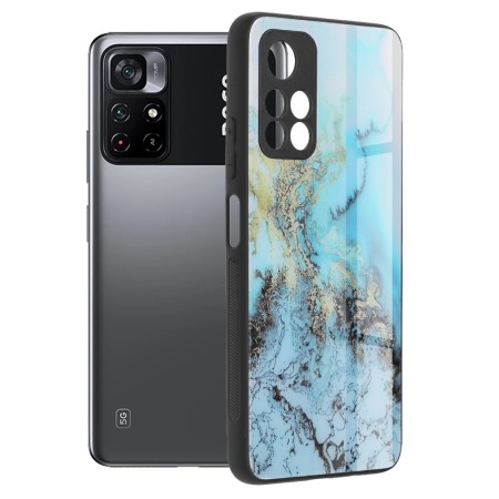 Husa pentru Xiaomi Poco M4 Pro 5G - Techsuit Glaze Series - Blue Ocean