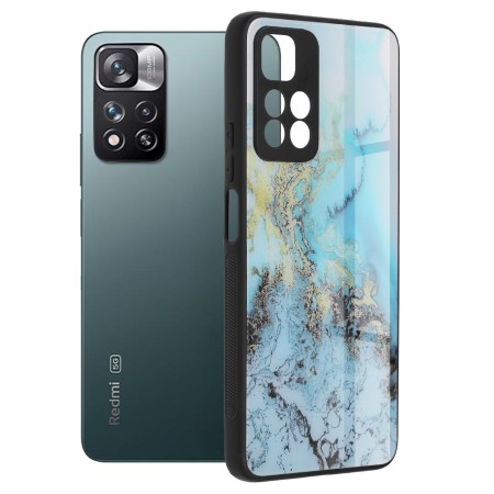 Husa pentru Xiaomi Redmi Note 11 Pro+ 5G - Techsuit Glaze Series - Blue Ocean