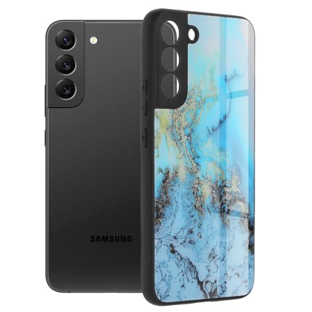 Husa pentru Samsung Galaxy S22 Plus 5G - Techsuit Glaze Series - Blue Ocean