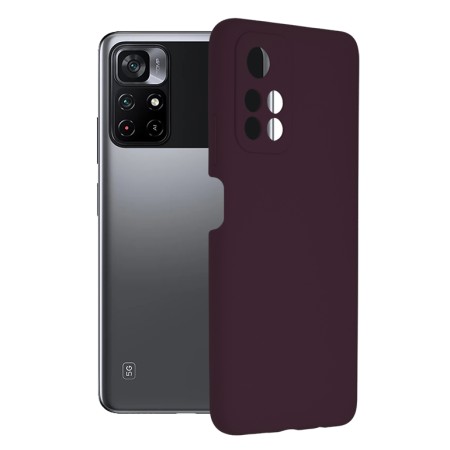 Husa pentru Xiaomi Poco M4 Pro 5G - Techsuit Soft Edge Silicone - Plum Violet