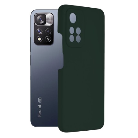 Husa pentru Xiaomi Redmi Note 11 Pro+ 5G - Techsuit Soft Edge Silicone - Dark Green