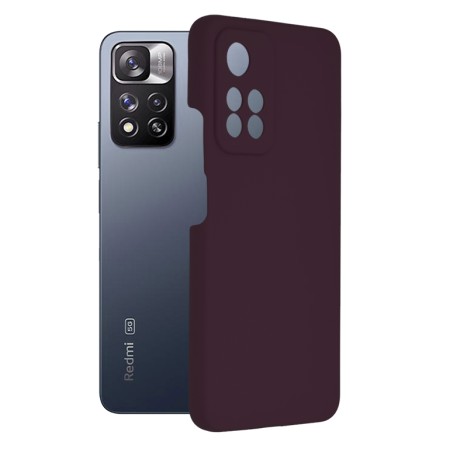 Husa pentru Xiaomi Redmi Note 11 Pro+ 5G - Techsuit Soft Edge Silicone - Plum Violet