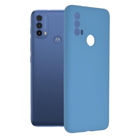 Husa pentru Motorola Moto E40 / Moto E30 - Techsuit Soft Edge Silicone - Denim Blue