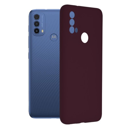 Husa pentru Motorola Moto E40 / Moto E30 - Techsuit Soft Edge Silicone - Plum Violet