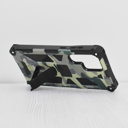 Husa pentru Samsung Galaxy S22 Ultra 5G - Techsuit Blazor Series - Camo Lime