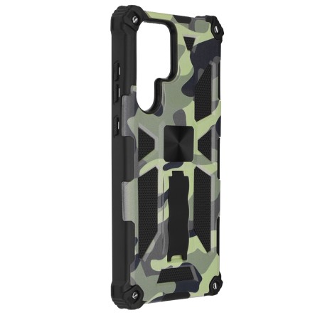 Husa pentru Samsung Galaxy S22 Ultra 5G - Techsuit Blazor Series - Camo Lime